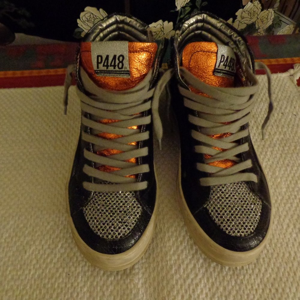 P448 Sneakers High-Top Size 38 7.5 - 8